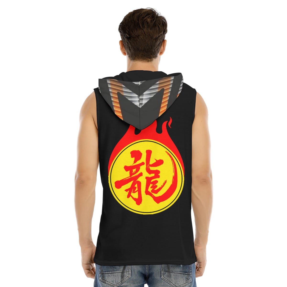 Mangadragon Kurutta Tenryu Hitto Tank Hooded Vest - Image 4