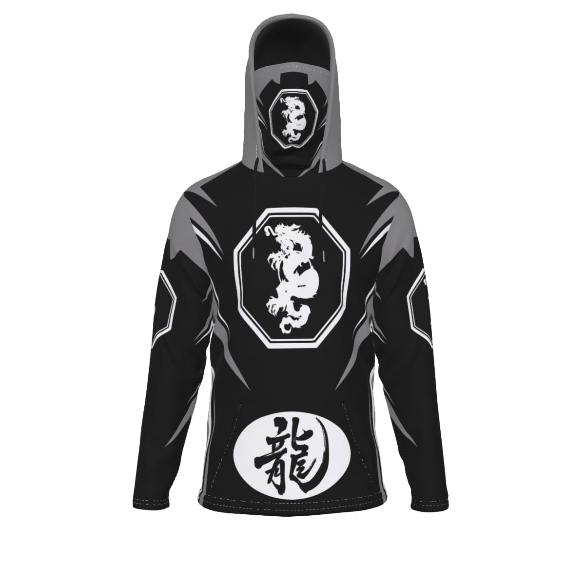 Mangadragon Saber Grey MK I Hoodie With Mask