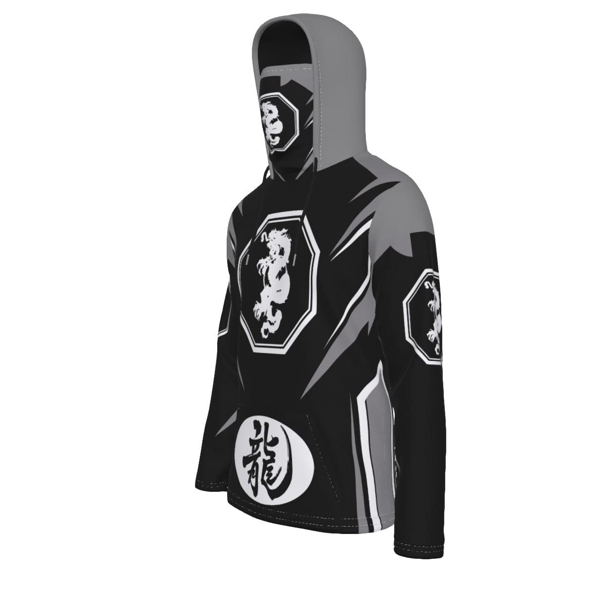 Mangadragon Saber Grey MK I Hoodie With Mask - Image 2