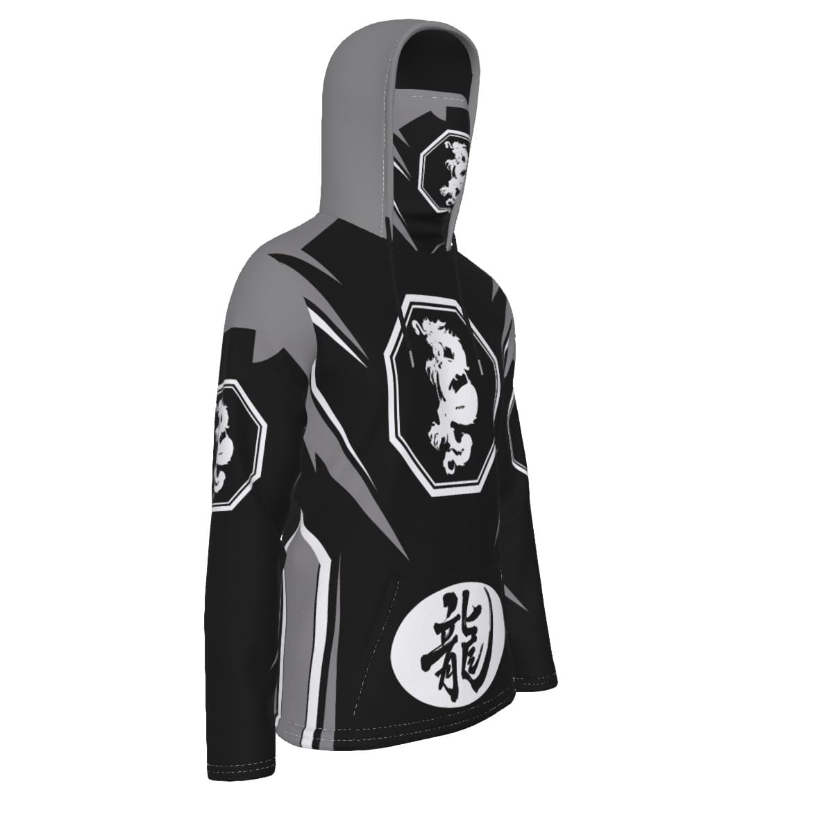 Mangadragon Saber Grey MK I Hoodie With Mask - Image 3