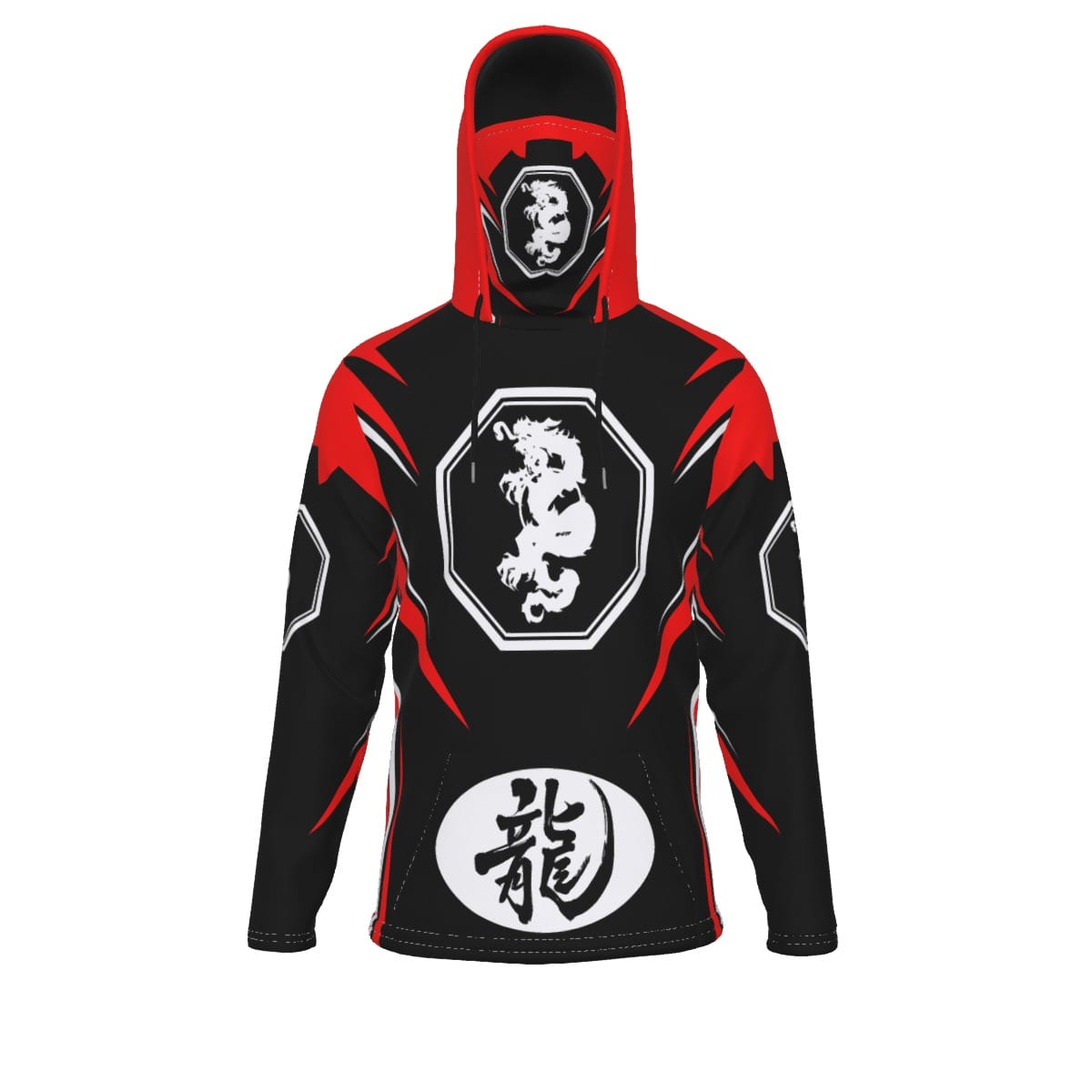 Mangadragon Saber Red MK I Hoodie With Mask