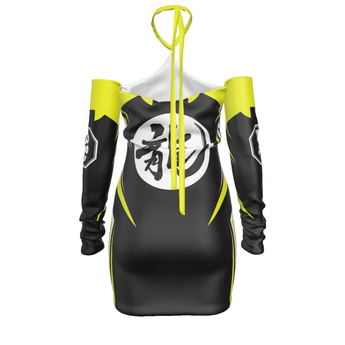 Mangadragon Saber Yellow MK I Halter Lace-up Dress - Image 4