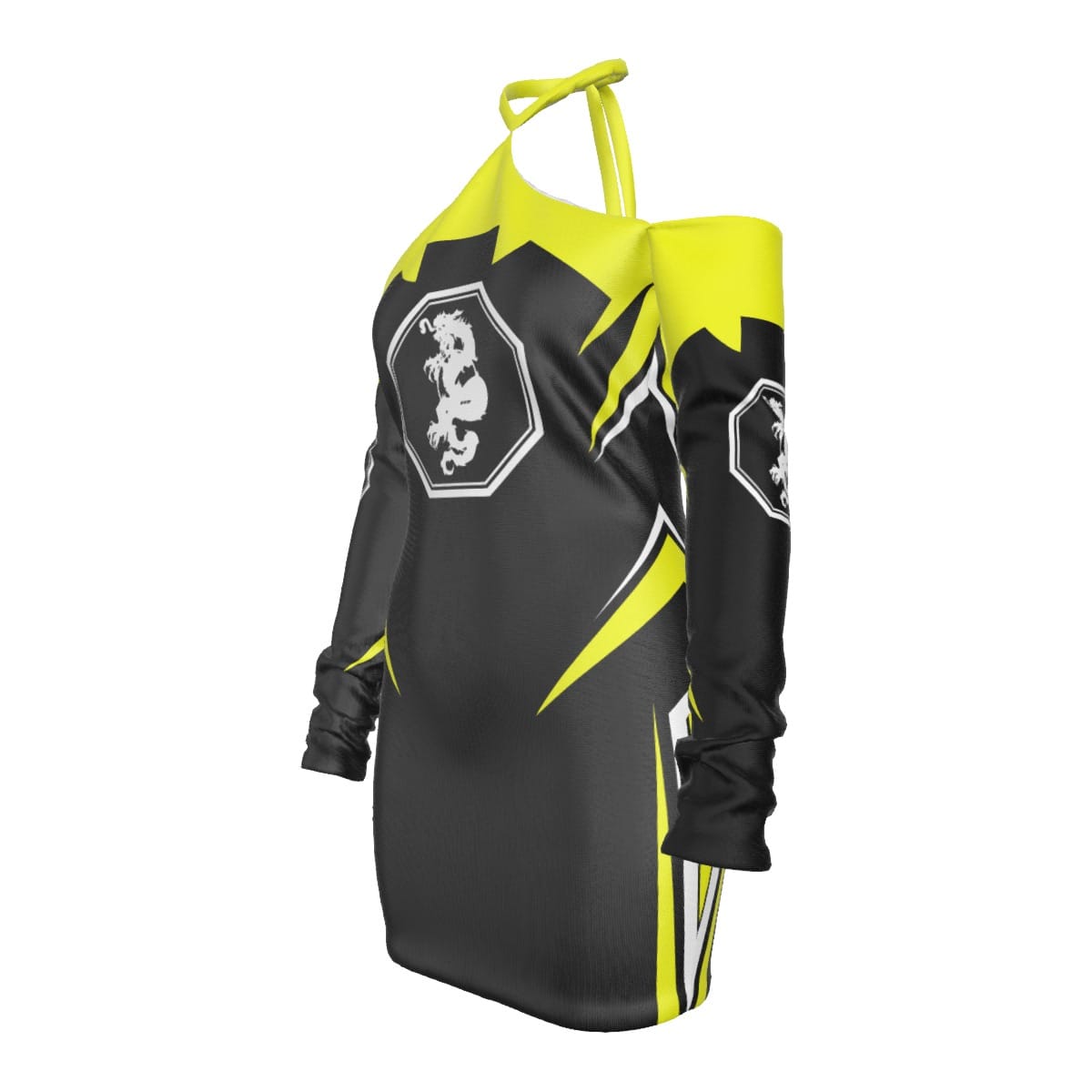 Mangadragon Saber Yellow MK I Halter Lace-up Dress - Image 2