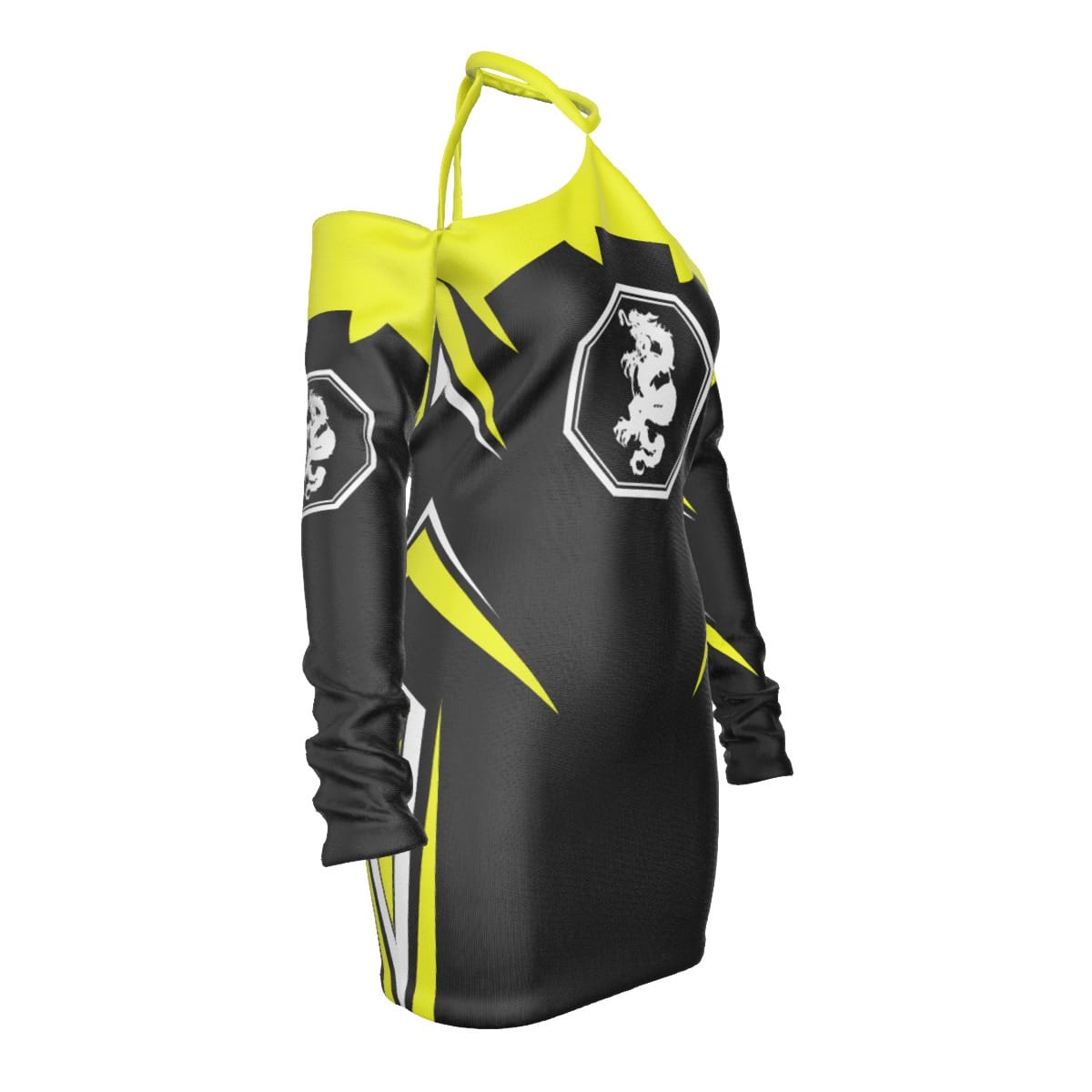 Mangadragon Saber Yellow MK I Halter Lace-up Dress - Image 3