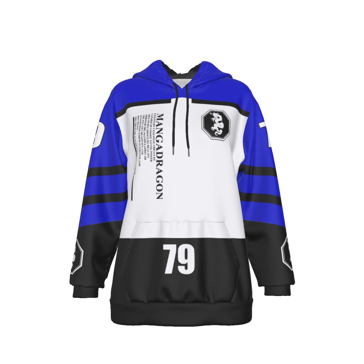 Mangadragon Alpha Blue Pullover Hoodie