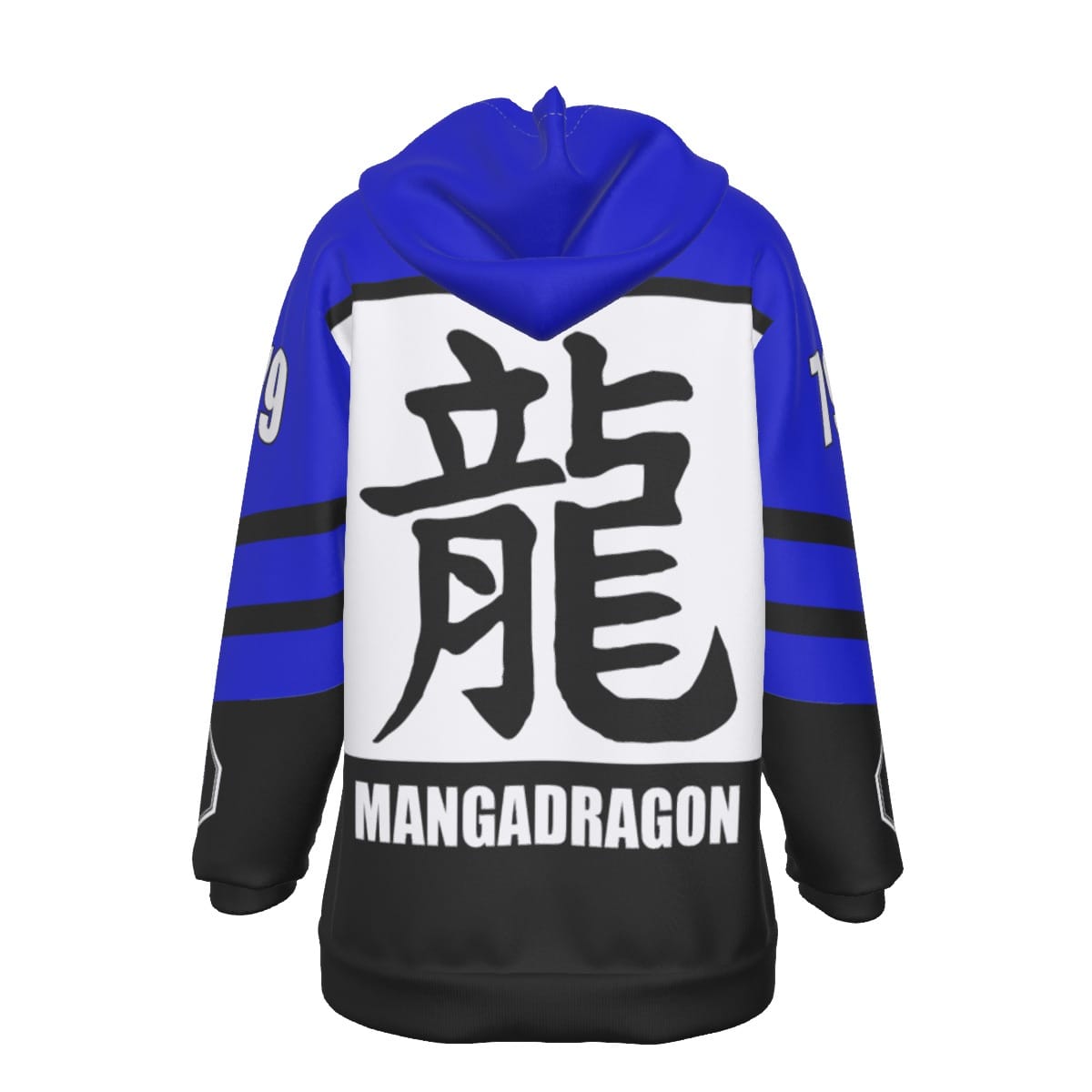 Mangadragon Alpha Blue Pullover Hoodie - Image 2