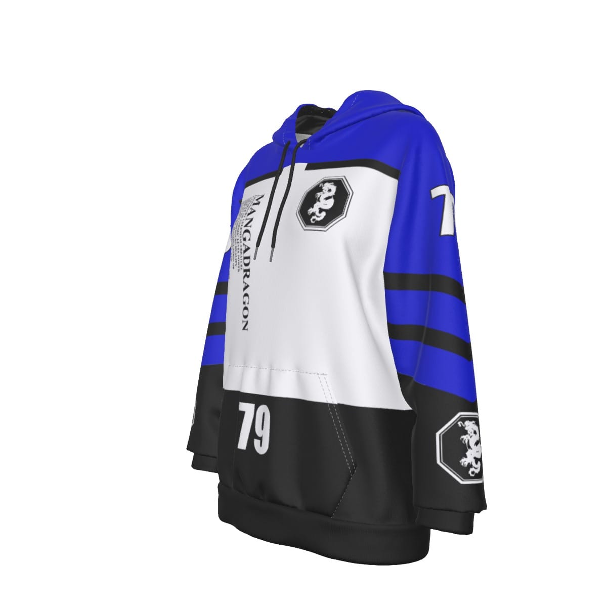 Mangadragon Alpha Blue Pullover Hoodie - Image 3