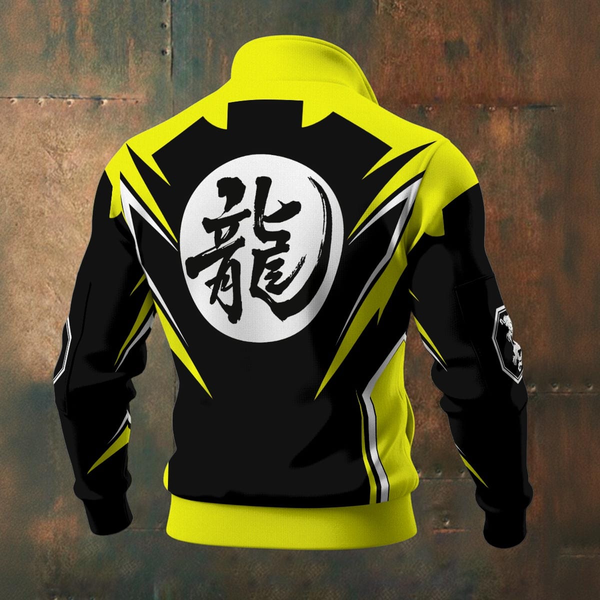 Mangadragon Saber Neon Yellow MK I Fleece Jacket - Image 2