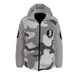 Mangadragon Grey Camo  Down Jacket